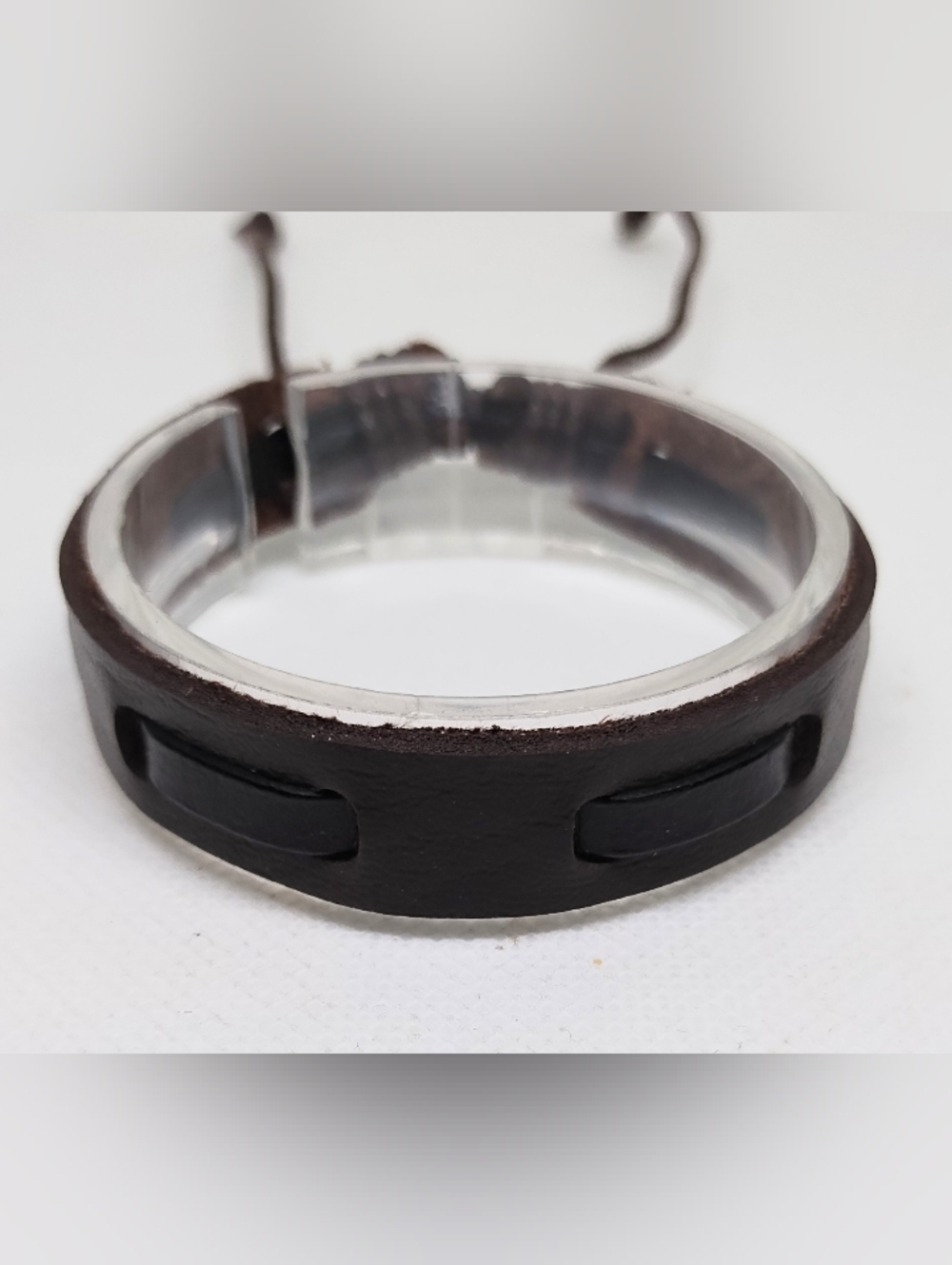 Men's Brown Leather‎ Bracelet Layered New Jewelry G8